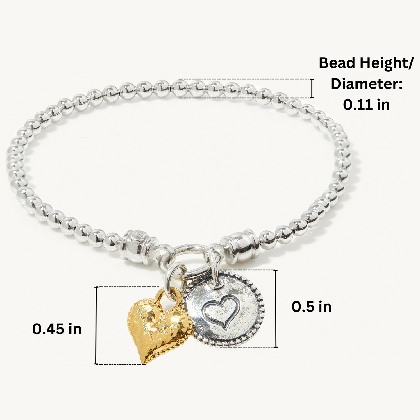 Brandy Heart Bracelet