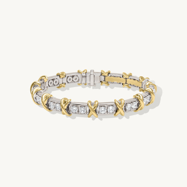 Giana Bracelet in sterling silver and 14k gold