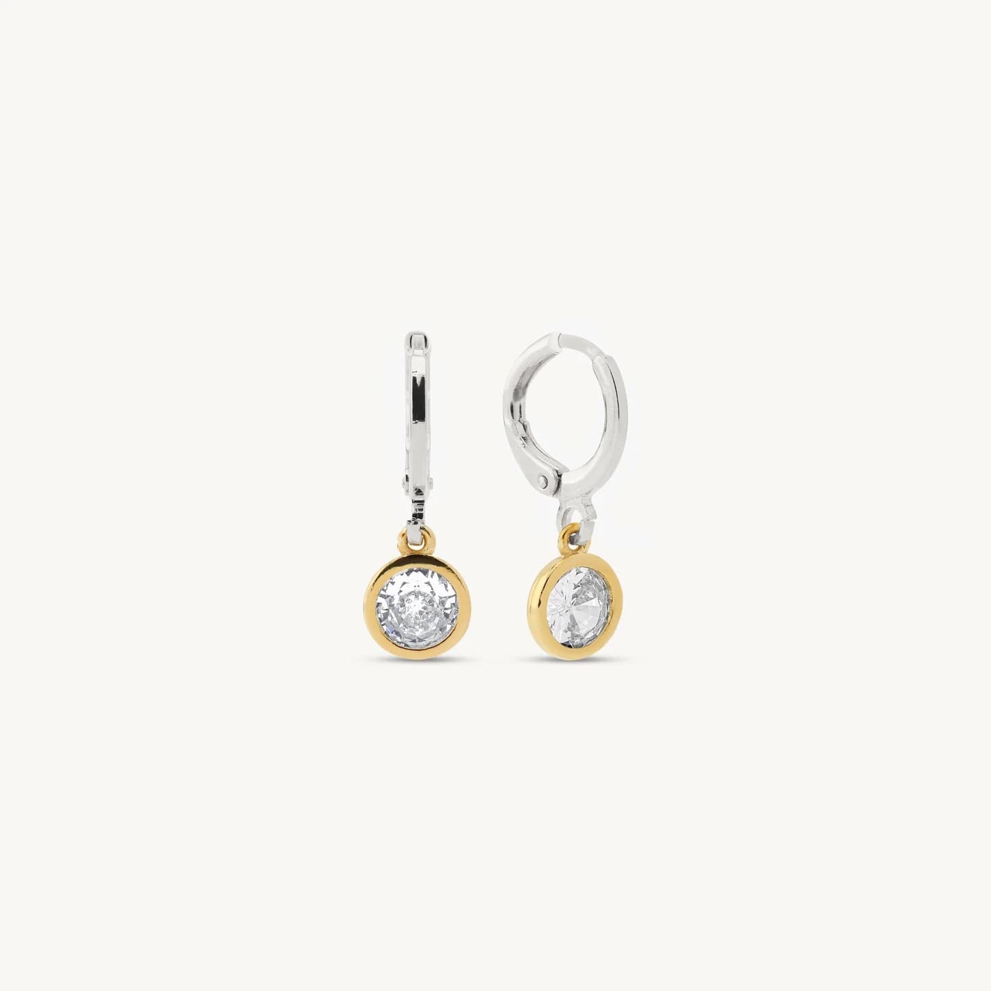 Delia Huggie Pendant Earrings