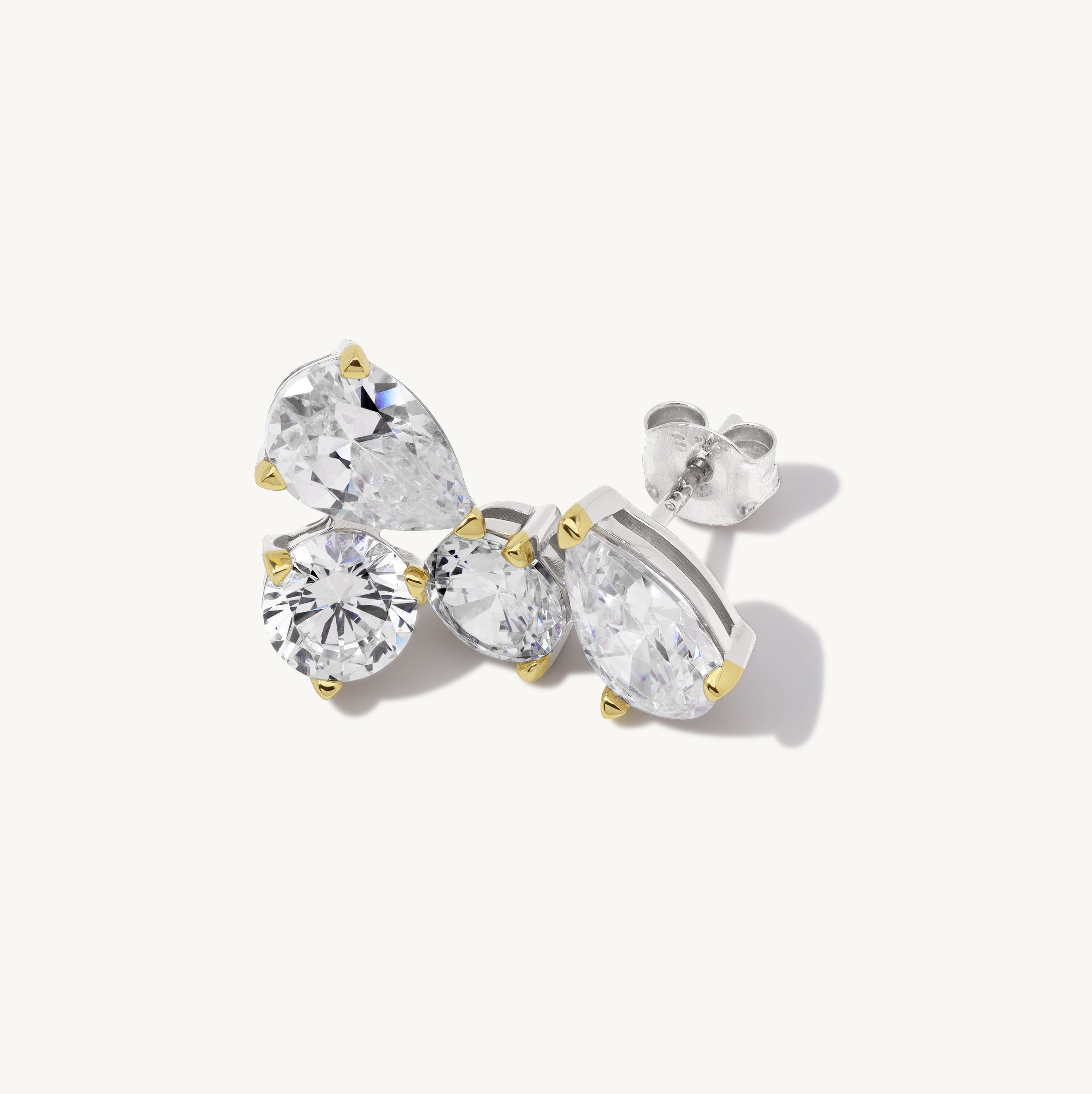 Vera Multistone Stud Earrings
