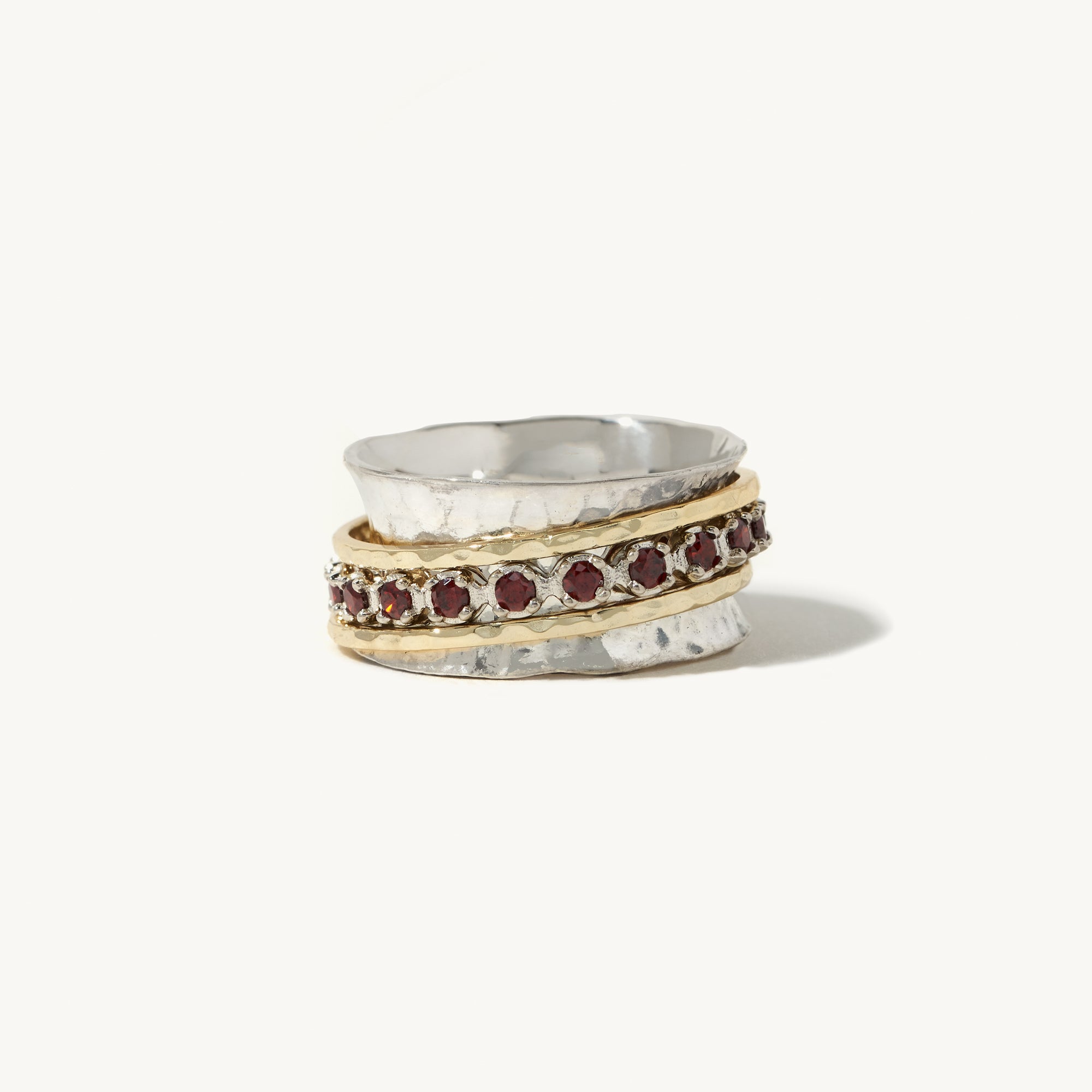 Aria Birthstone Spinner Ring - January