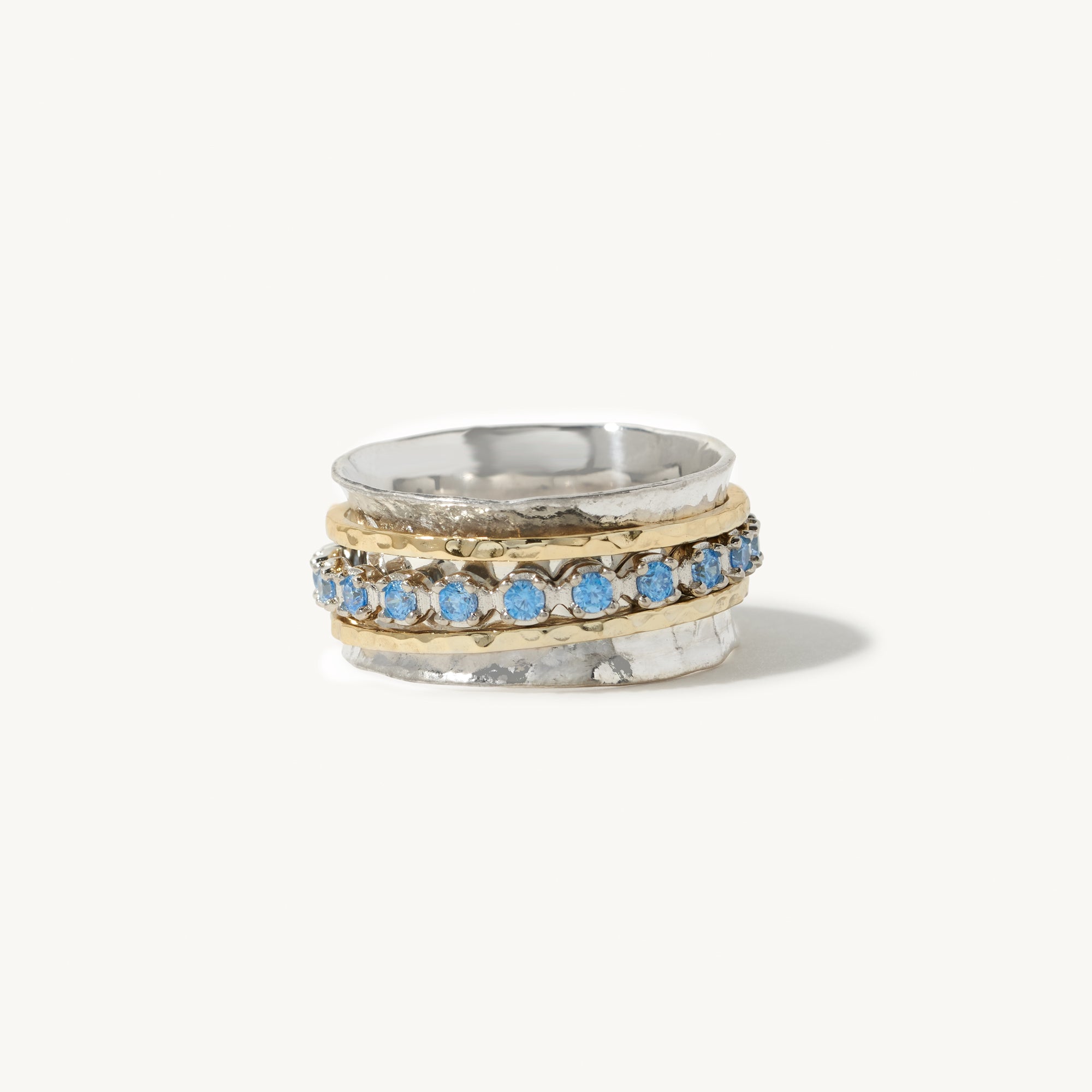 Aria Birthstone Spinner Ring - March