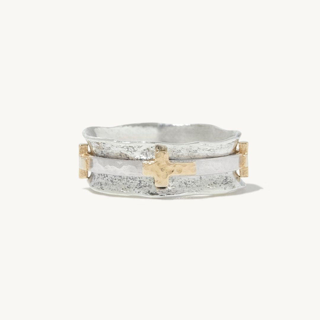 Bionda Cross Spinner Ring