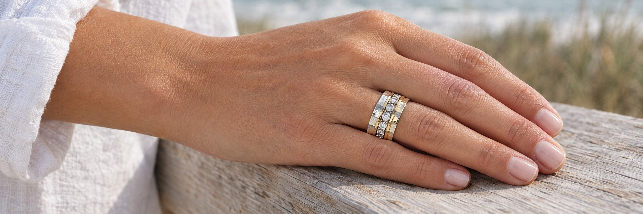 Spinner Type Rings Spinner Rings for Women | Sterling Silver Spinner Rings – Ideaure
