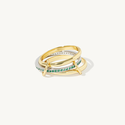 Bellanca Spinner Ring - Emerald Green