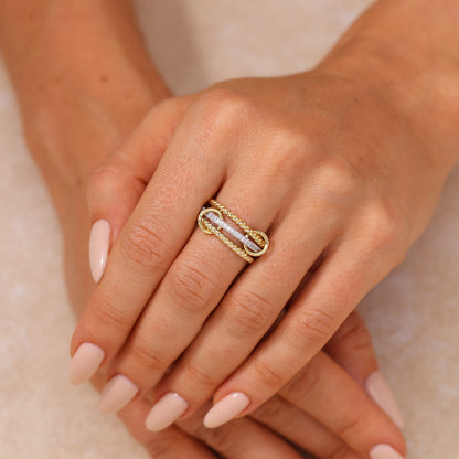 Bellanca Roped Band Spinner Ring
