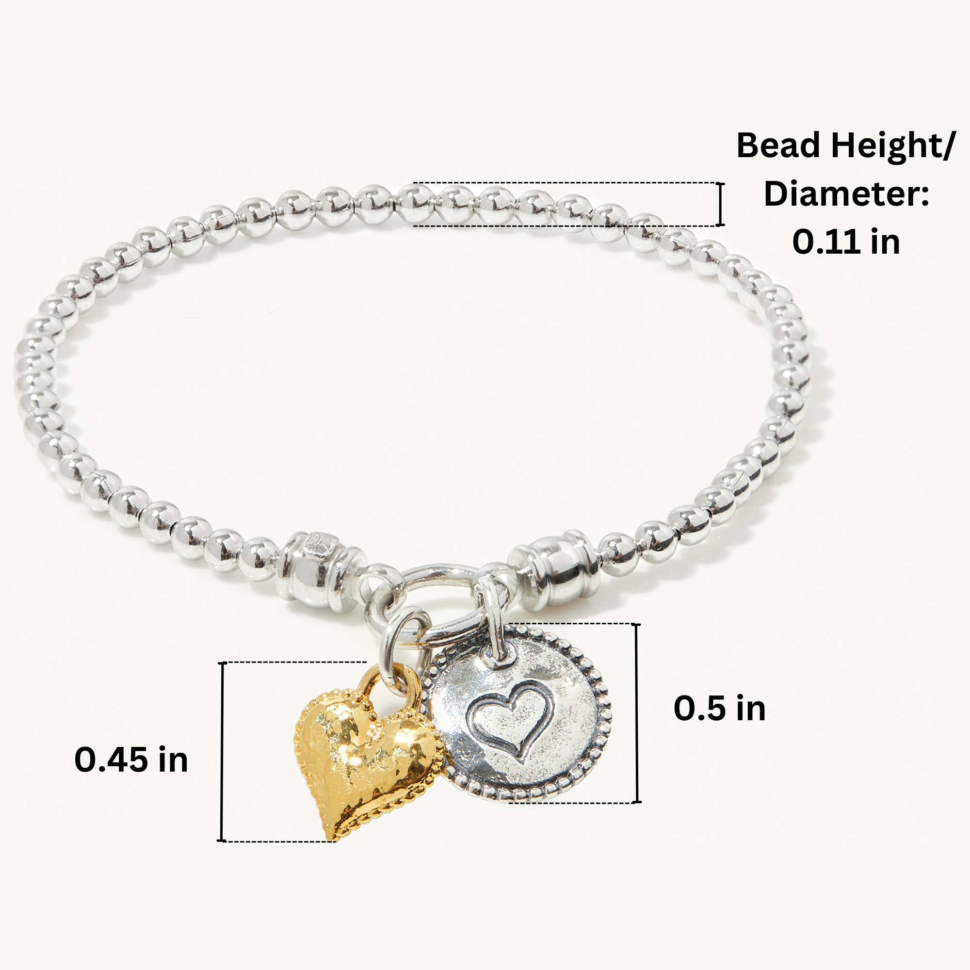 Brandy Heart Bracelet