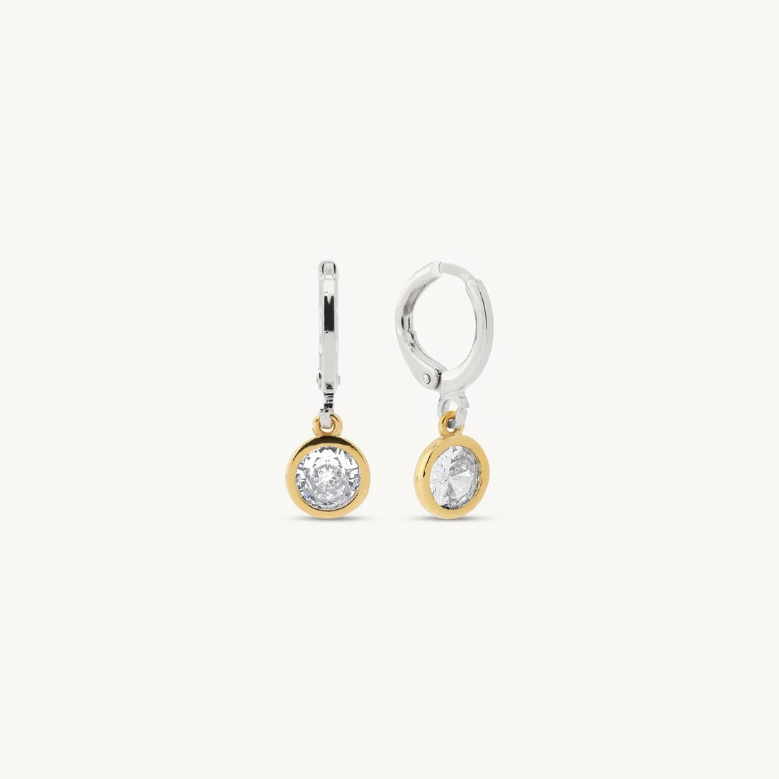 Delia Huggie Pendant Earrings