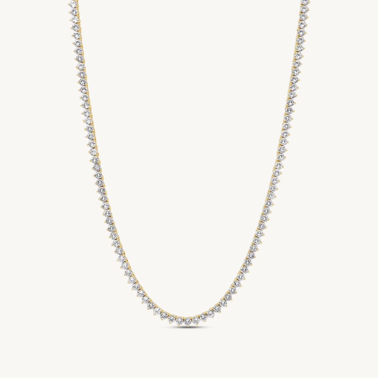 Leni Three-Prong Tennis Necklace
