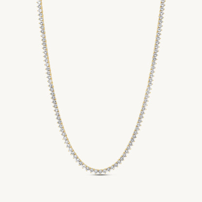Leni Three-Prong Tennis Necklace