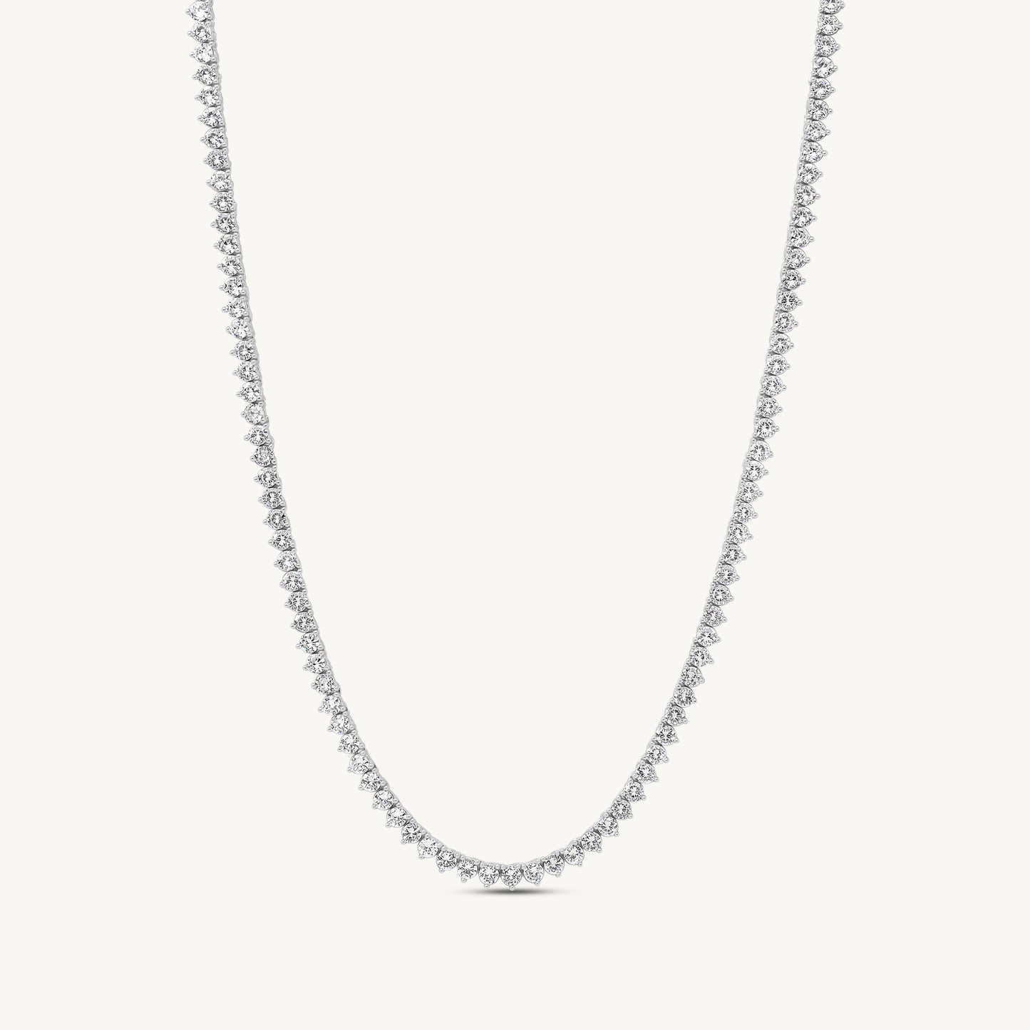 Leni Three-Prong Tennis Necklace