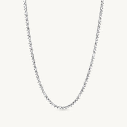Leni Three-Prong Tennis Necklace