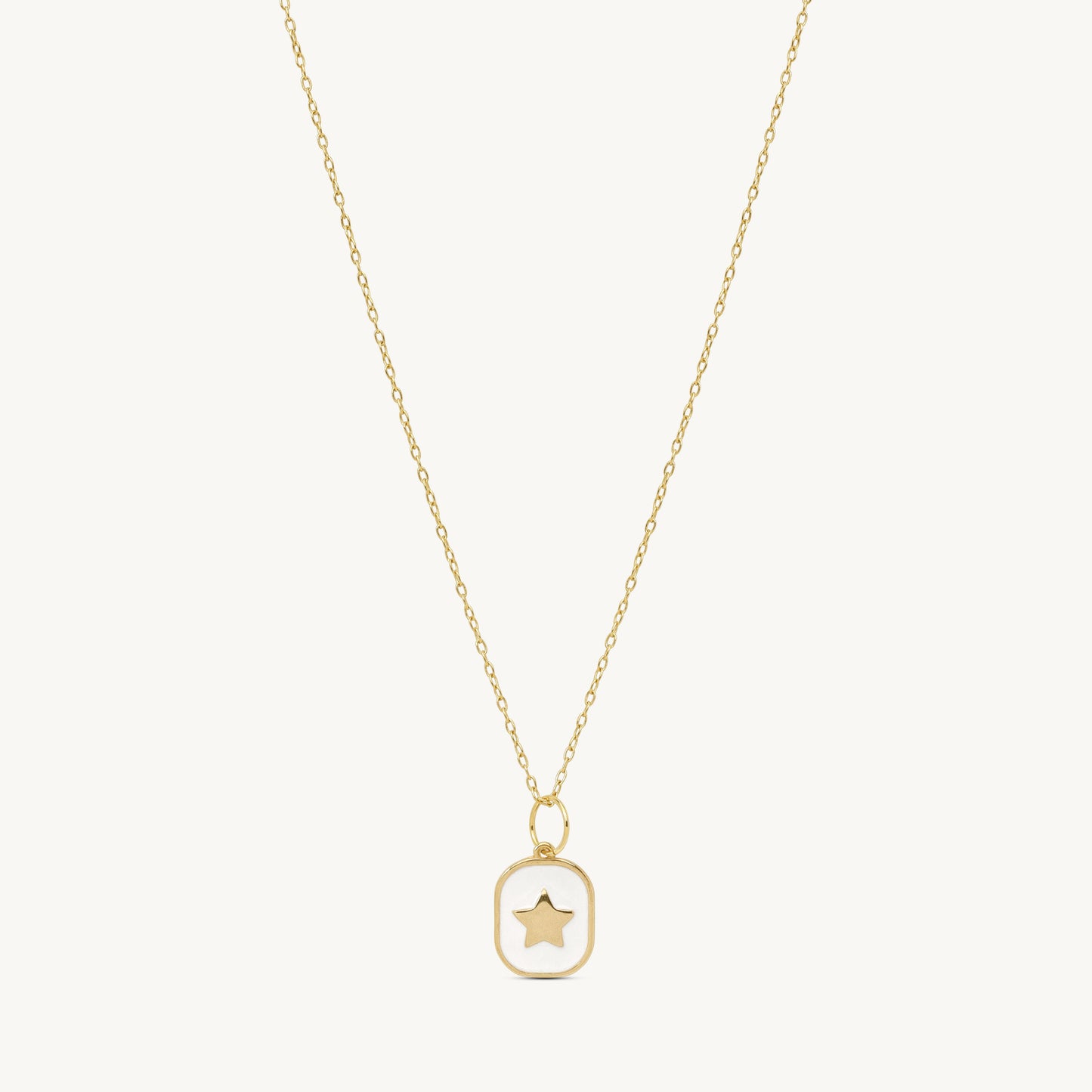 Diana Enamel Star Pendant Necklace