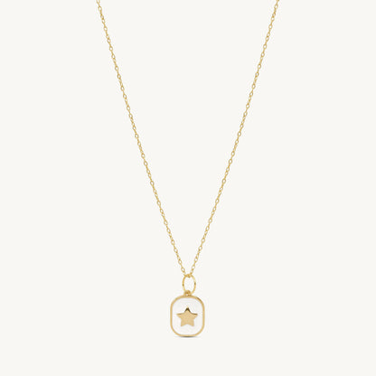 Diana Enamel Star Pendant Necklace