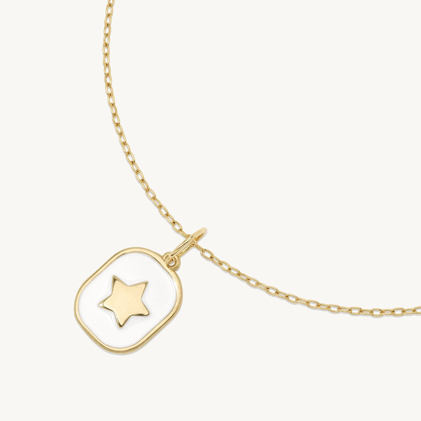 Diana Enamel Star Pendant Necklace