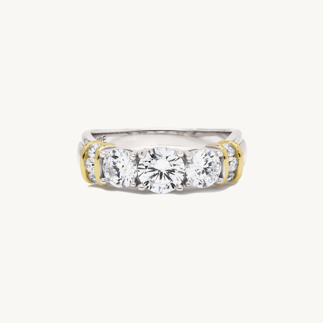 Giselle Gemstone Ring in sterling silver and 14k gold