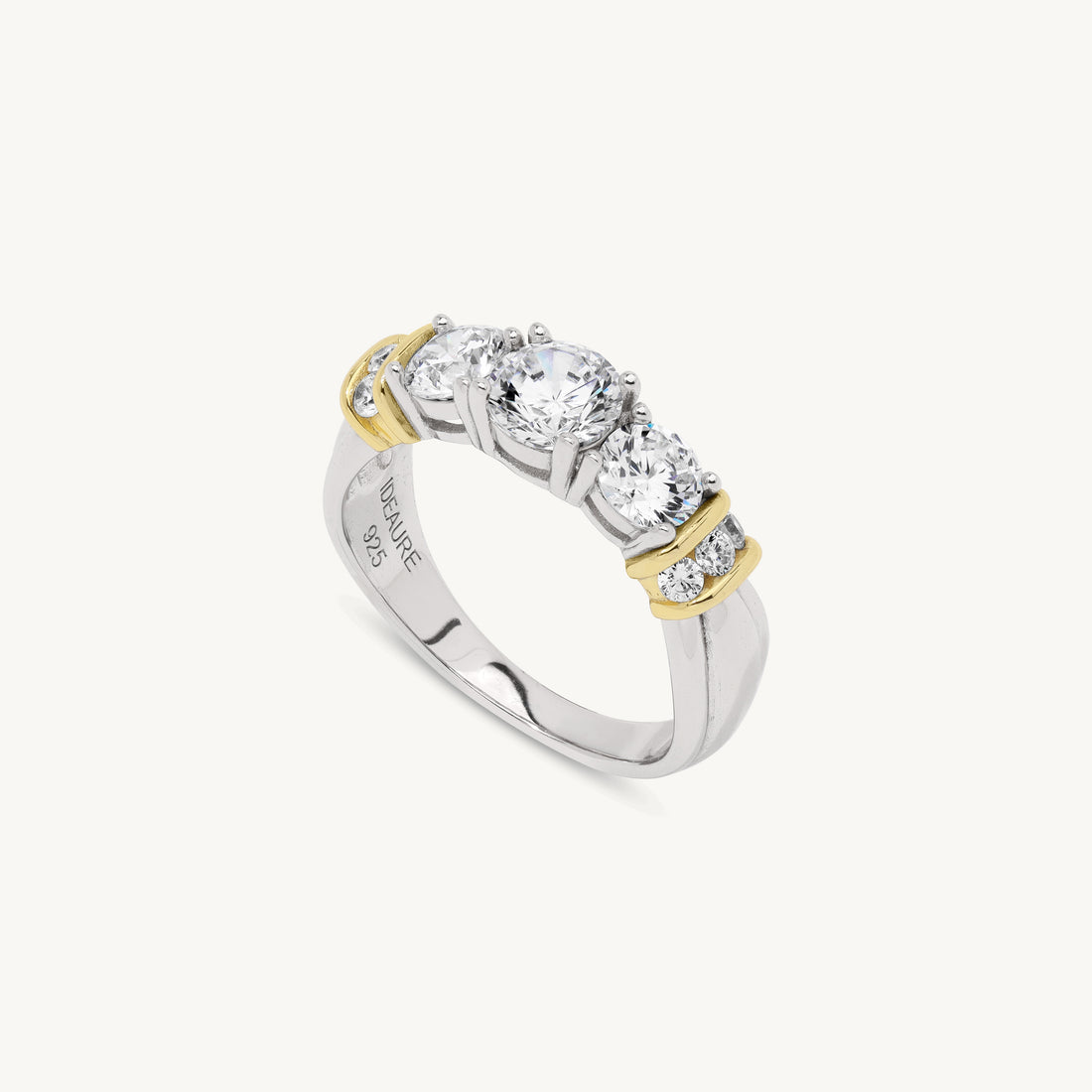 Giselle Gemstone Ring in sterling silver and 14k gold, view 3