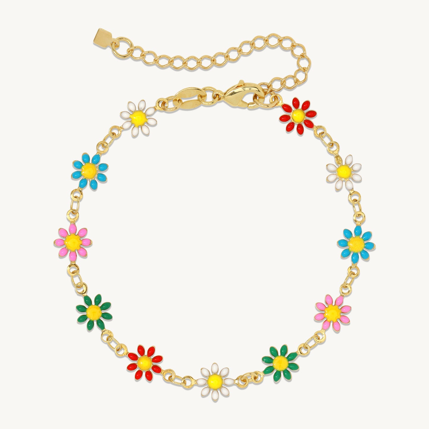 Regina Enamel Flower Bracelet