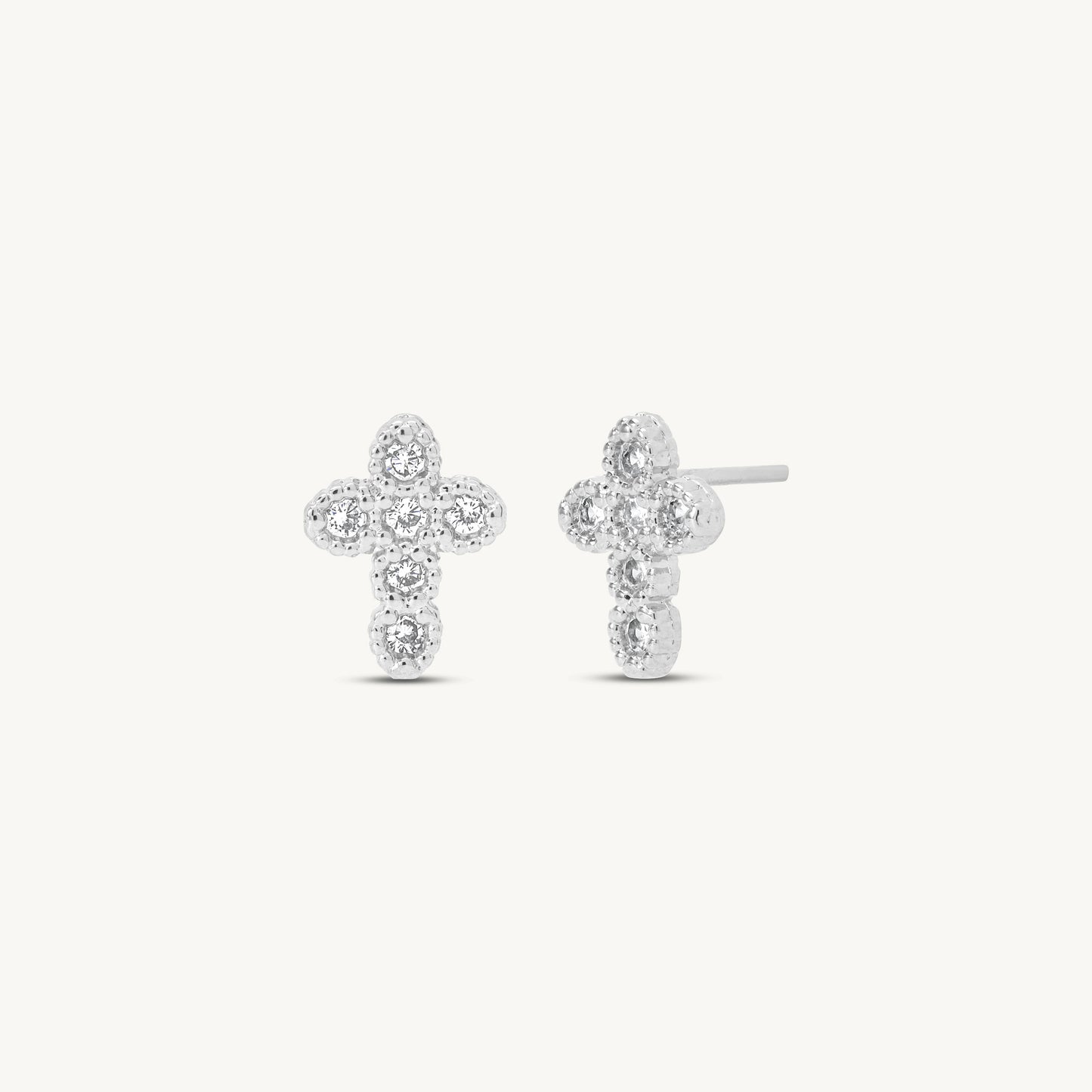 Rialta Cross Stud Earrings