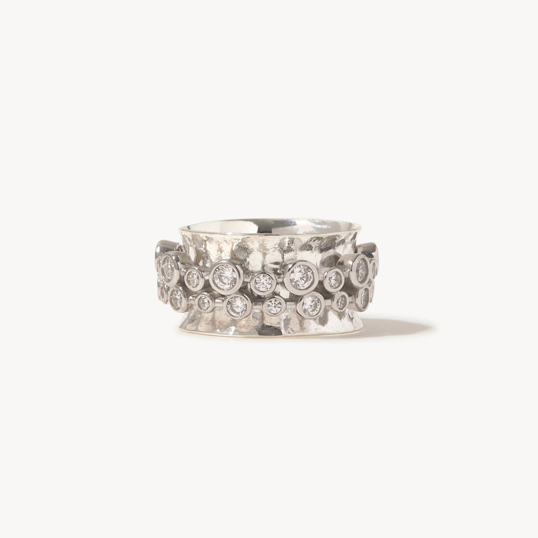Thalia Spinner Ring in sterling silver, view 9