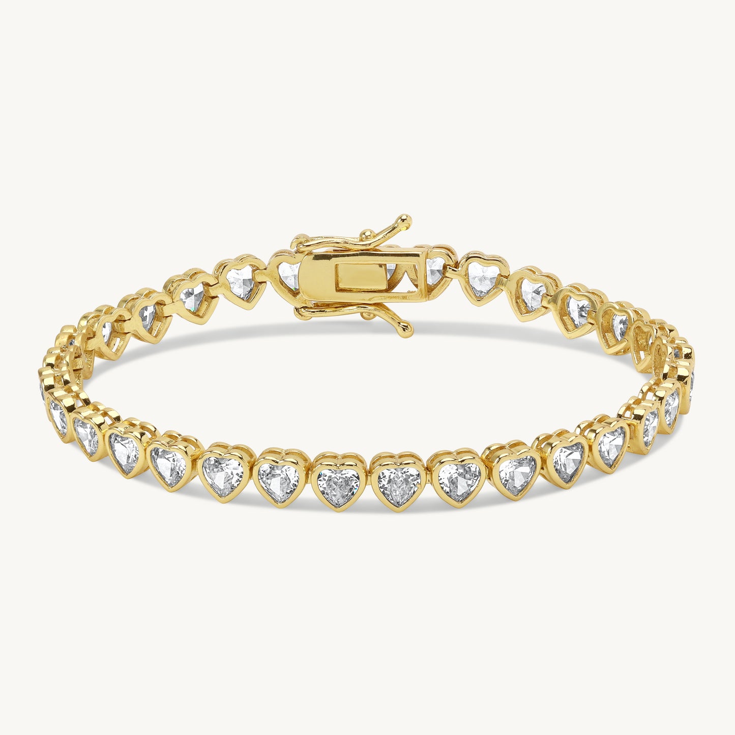Vittoria Heart Tennis Bracelet