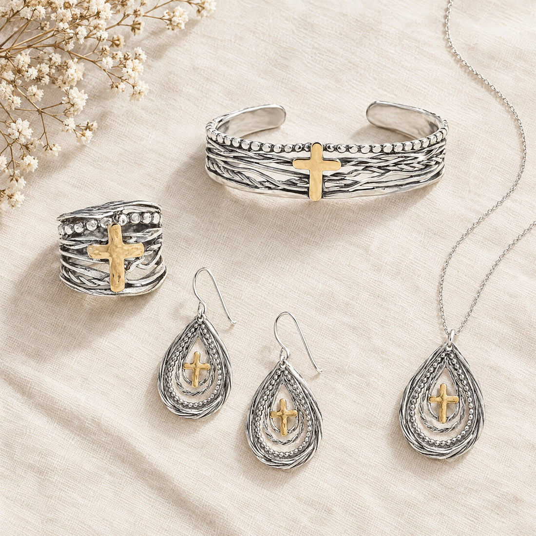 The Abby Collection: ring, bracelet, earrings and necklace