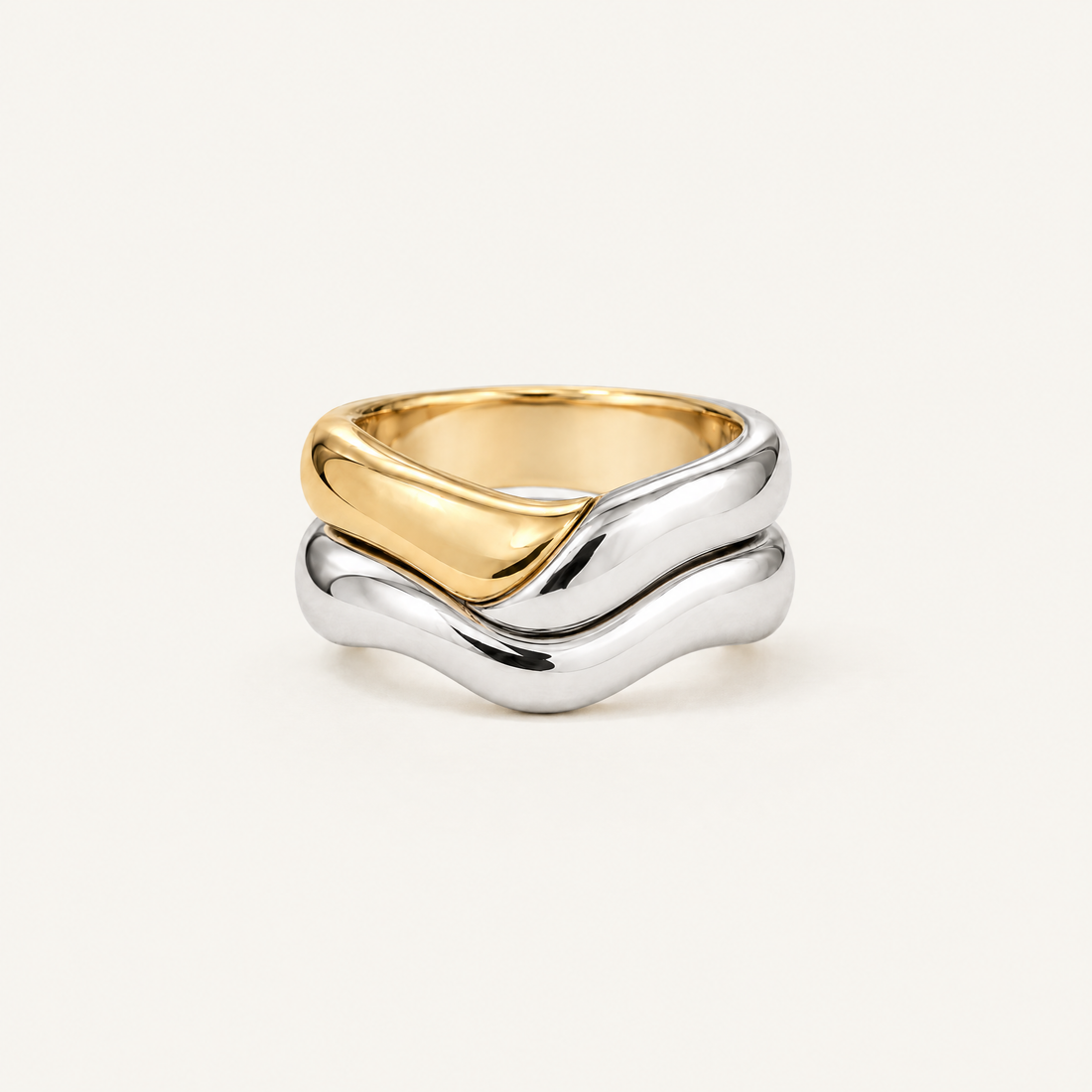 Ripple Wave Ring, side view