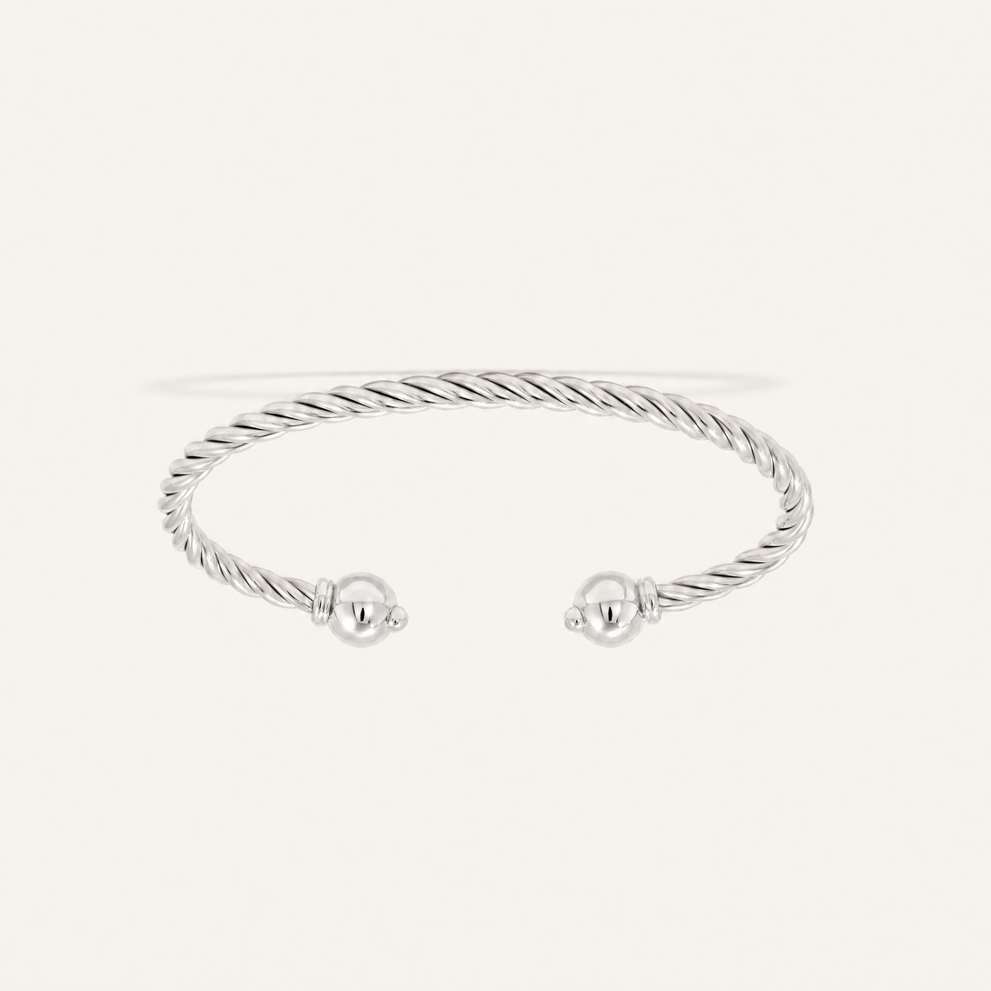 Seabrook Twist Cuff Bracelet in All Sterling Silver, Ideaure listing photo
