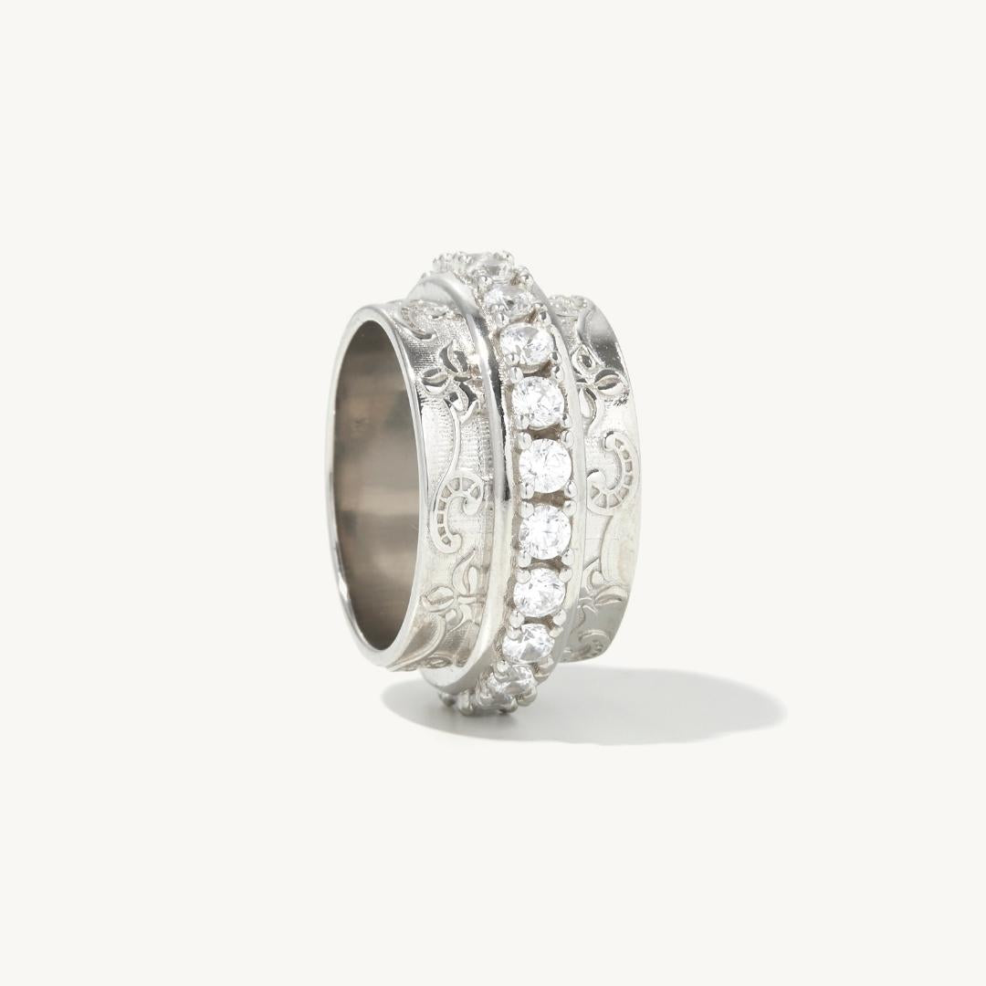 Isabella Gemstone Ring in sterling silver, view 4