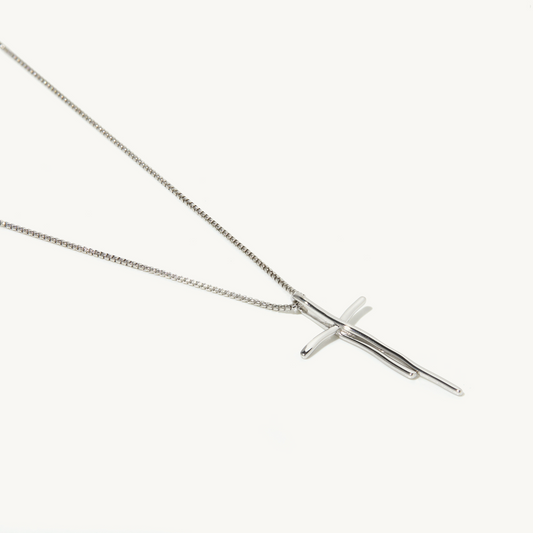 Cammeo Cross Necklace