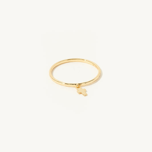 Livia Cross Charm Ring