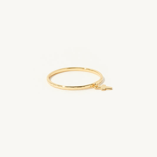 Livia Cross Charm Ring