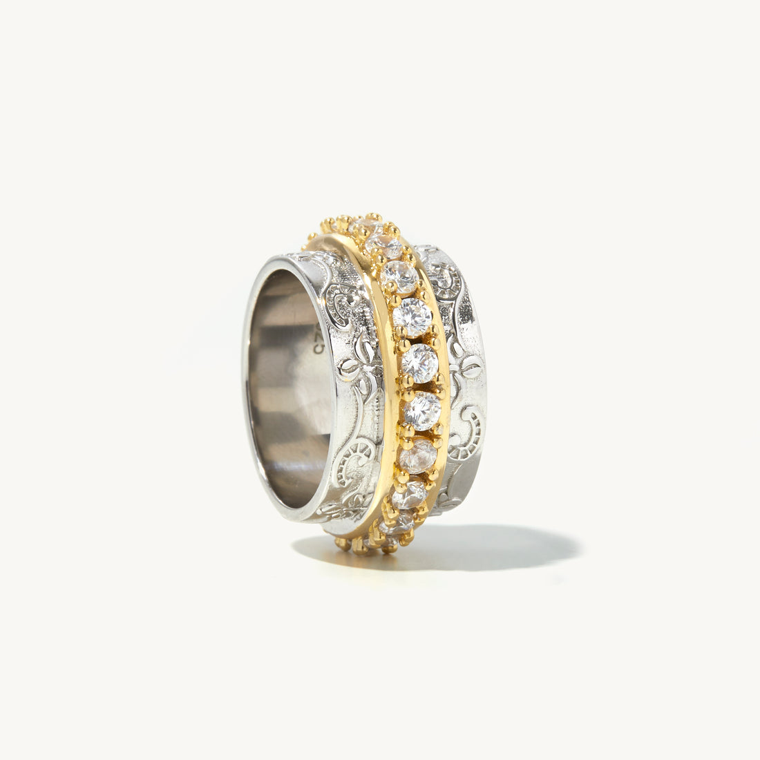 Isabella Gemstone Ring in sterling silver and 14k gold filled, view 3